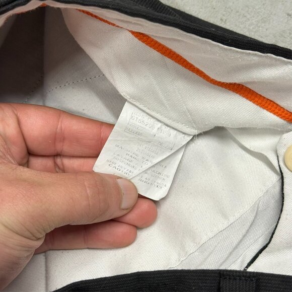 Jack Victor Harvard Corduroy Dress Pants Black Stretch 32x28 - Picture 6 of 8